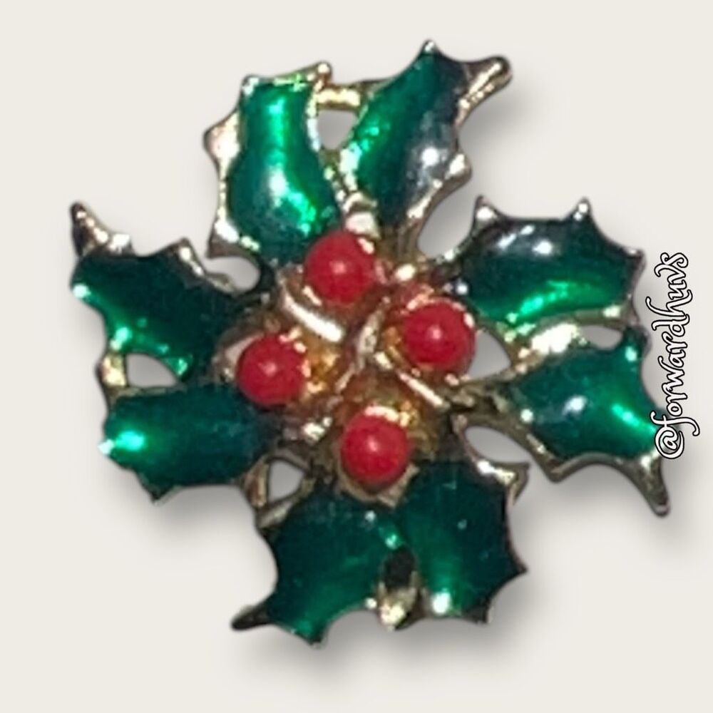 Bundle Sale 3 for $15 | Vintage Poinsettia Earrings